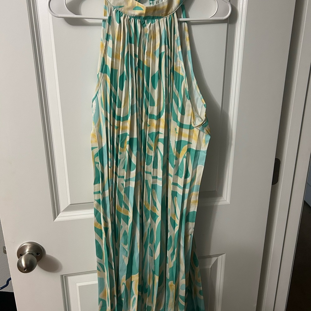 Colorful Halter Maxi Dress